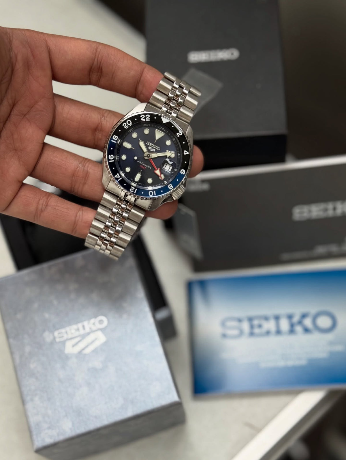 SEIKO GMT BLUE