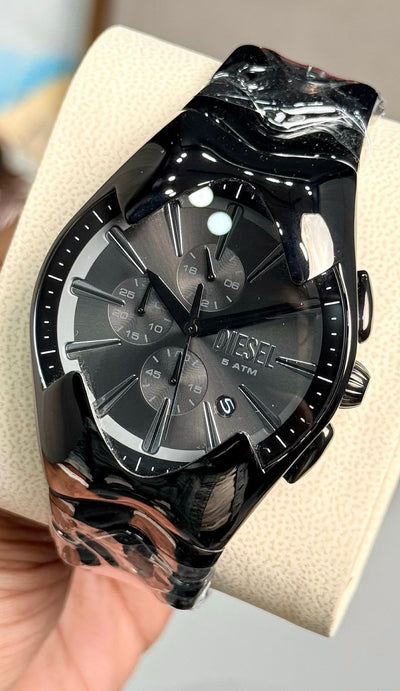 DIE-SEL MERCURIAL CHRONOGRAPH GREY STAINLESS STEEL WATCH