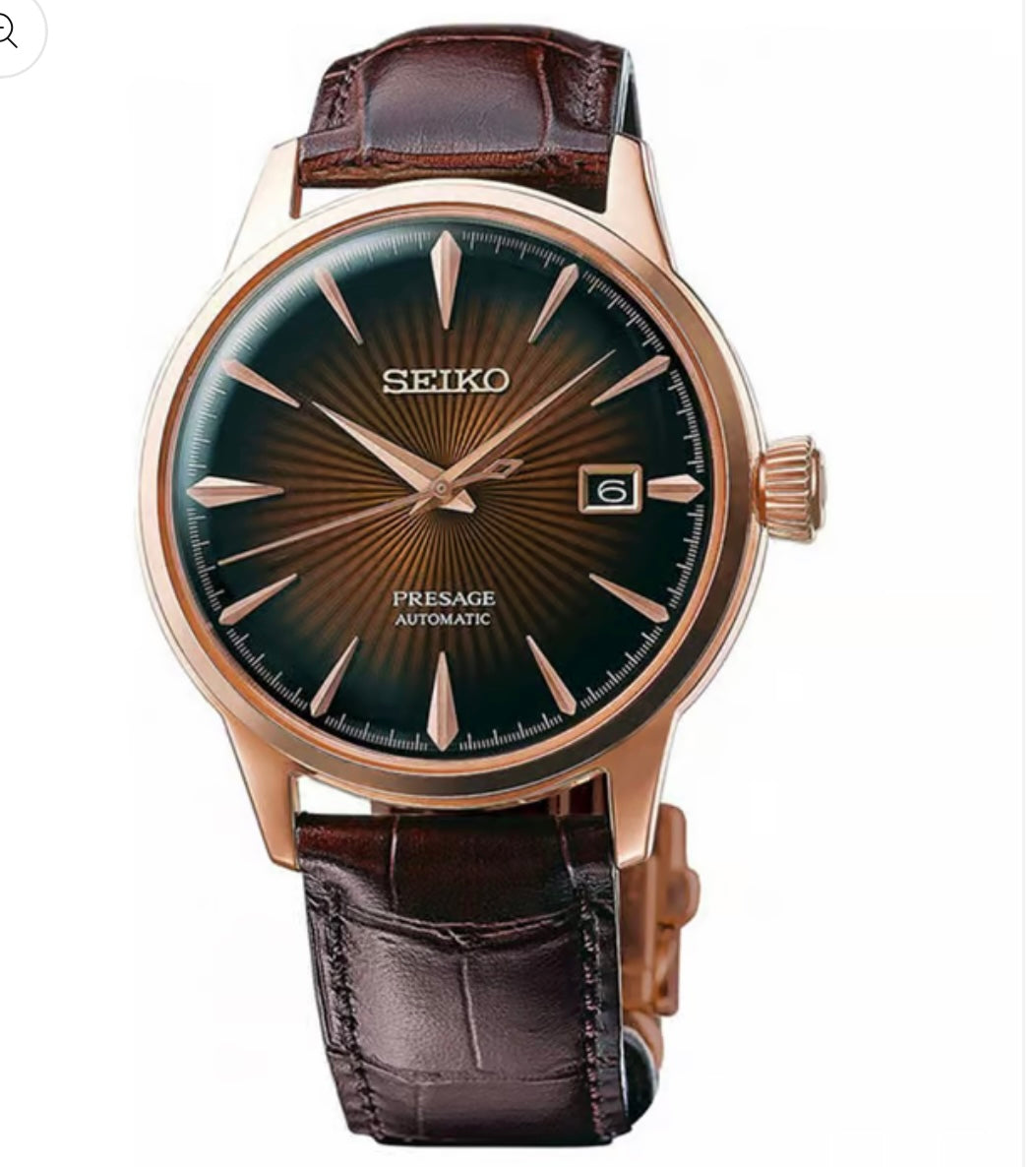 SEIKO PRESAGE AUTOMATIC BROWN DIAL ANALOG WATCH
