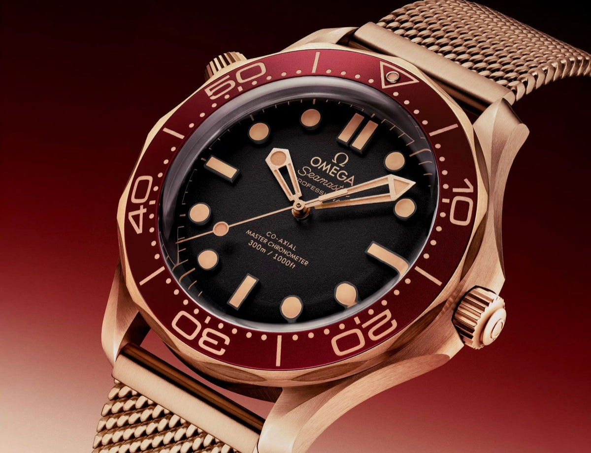 OMEGA SEAMASTER DIVER 300M- BRONZE GOLD AND BURGUNDY