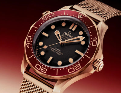 OMEGA SEAMASTER DIVER 300M- BRONZE GOLD AND BURGUNDY