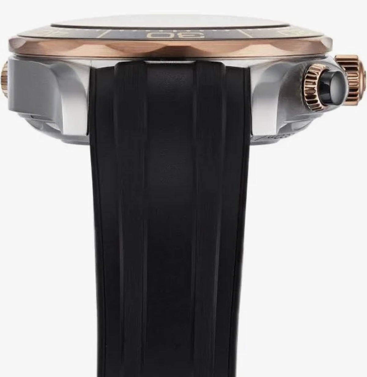 OMEGA Seamaster Diver 300M Co-Axial Chronograph – Black Dial, Sedna™ Gold & Rubber Strap