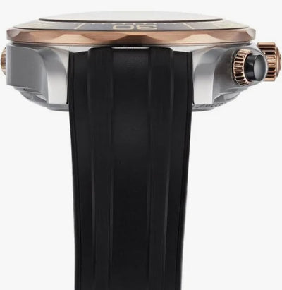 OMEGA Seamaster Diver 300M Co-Axial Chronograph – Black Dial, Sedna™ Gold & Rubber Strap