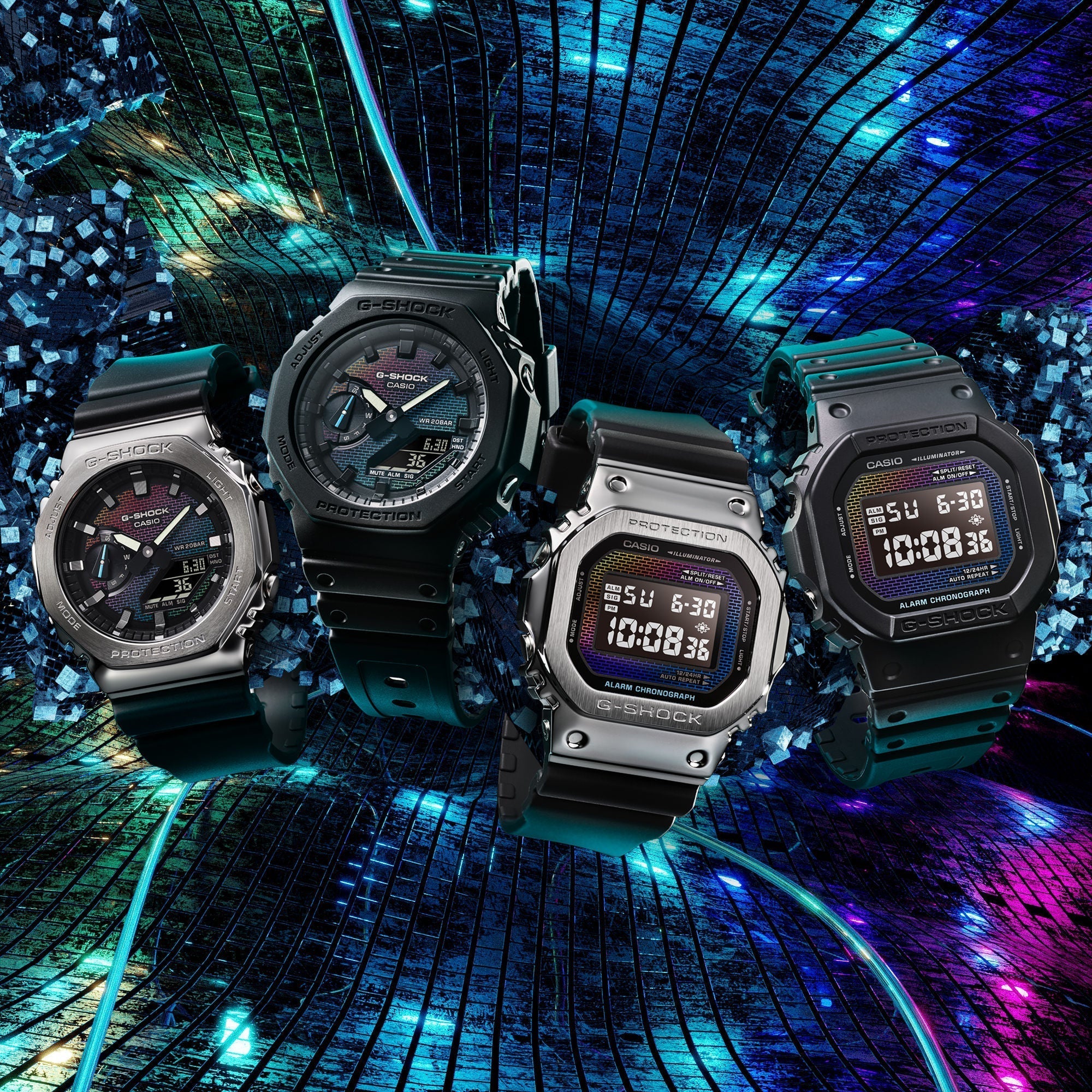Casio G-Shock Rainbow Dial Digital Watch for Me