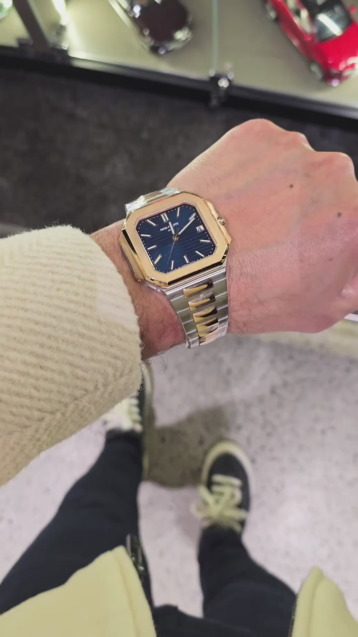 Patek Philippe Cubitus Rose Gold Blue Dial Luxury Men’s Watch