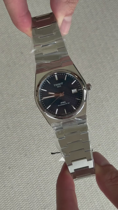 TISSOT PRX Men Automatic Blue Dial Analog Stainless Steel Watch
